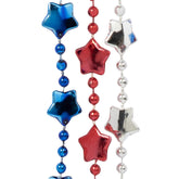 Patriotic Star Bead 33" Necklaces